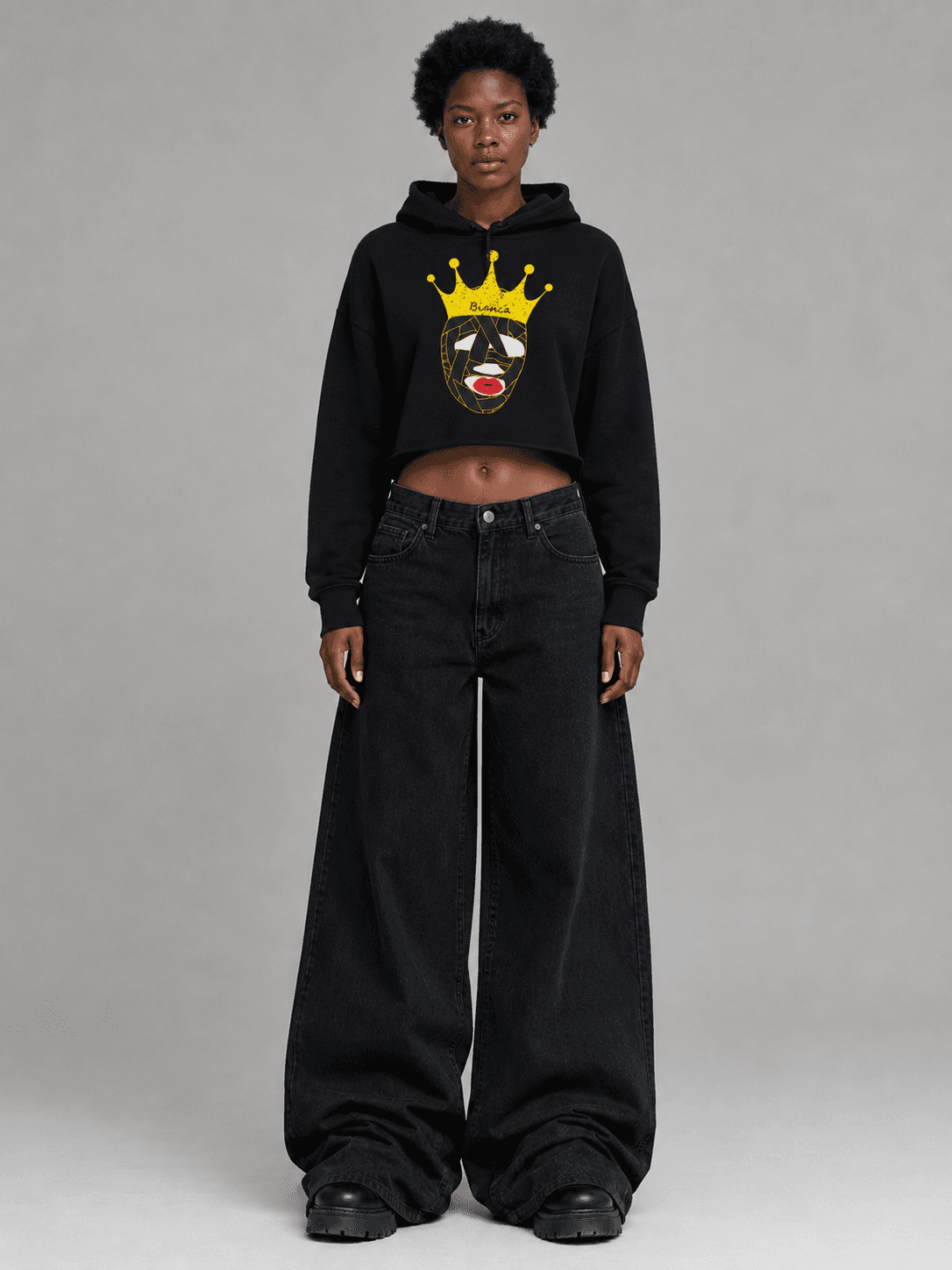 Crown Cropped Hoodie worn by Nia
